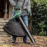 Bosch Electric Leaf Blower and Vacuum UniversalGardenTidy 3000 (3000 W, collection bag 50 l,variable speed,for blowing, vacuuming shredding leaves, Weight: 4.7 kg, in carton packaging)