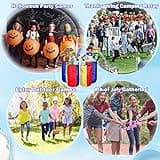 CWLAKON Sports Day Kit Outdoor Games Potato Sack Race Bags for Kids Adults Family, Egg and Spoon Race, 3 Legged Race Bands, Outside Backyard Field Day Birthday Party Games