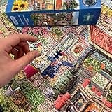 Gibsons Life on the Allotment 1000 Piece Jigsaw Puzzle | Garden Village Harvest | Sustainable Jigsaw for Adults Teens | Premium 100% Recycled Board | Great Gift | Gibsons Games