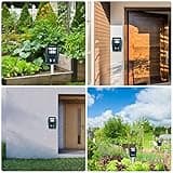 Livoni Cat Repellent for Gardens, Ultrasonic Fox Repeller Solar Battery Operated Animal Cat Deterrents Scarer for Gardens, Waterproof Outdoor with Ground