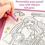 Barbie Filled Pencil Case for Girls - School Supplies - Stationery Set With Colour Your Own Girls Pencil Case Diary Accessories - Gifts For Girls - Pencil Case For Girls
