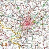 Postcode Sector Map - (S13) - Yorkshire - Wall Map-Plastic Coated