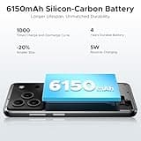 DOOGEE Note 56 Mobile Phones, Newest Android 16 Smartphone, 6150mAh, 8.45mm Ultra-Slim, 6.56" HD+ 90Hz, 24GB + 64GB/2TB Android Phones, Dual SIM Unlocked Mobile Phone, Face ID, GPS, OTG, FM-Black