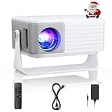 Mini Projector, AKIYO O1 2026 Upgraded 15000Lumen Projector, 360° Rotating, Auto Keystone, 50% Zoom, Portable Projectors 1080P Full HD Supported, Compatible with iOS/Android/TV Stick/HDMI/USB/Switch