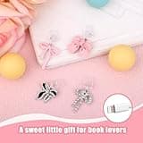 Penitue 4pcs Phone Dust Plug Charms, Creative Charging Port Dust Plug Cover Protector Caps Charm for iPhone 4-14 Series Ports Practical and Stylish Phone Accessories (Bow Style)