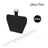 COCASES Crossbody Phone Lanyard Strap with Patch, Adjustable Nylon Neck Strap Necklace Phone Compatible with Most Smartphones (Black)