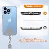 CACOE Universal Mobile Phone Chain, 2 Pcs Adjustable Collar Lanyard and 2 Pcs Durable Patches, Lanyard Mobile Phone Neck Strap Compatible with Most Smartphones