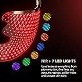 FAQ 202 Smart Anti Aging NIR + 7 LED Face Light Mask - Red Light Tretment - Face Masks Skin care - Wireless Face Masks Beauty - LED Face Mask - 600 Light Points - Wearable Skin Care