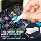 JOREST 300Pcs Car Fuses Assorted Kit, 160 Mini Blade Fuse Automotive + 90 Standard Mixed Fuses + 50 Micro Fuse Set + Puller – for RV Truck Motorcycle(2Amp 3A 5A 7.5A 10A 15A 20A 25A 30A 35A 40A)